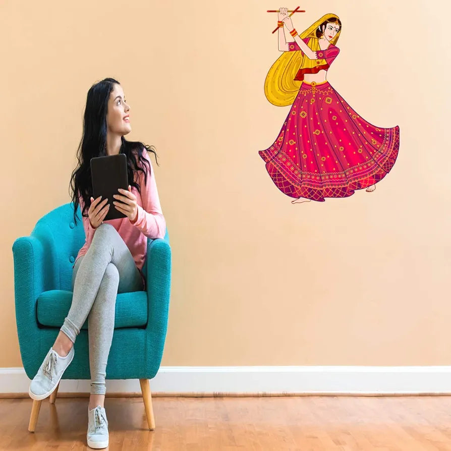 Rangoli Vinyl Wall Sticker Self-Adhesive Wall Decor Parent 5 Design-3