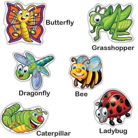 Toykraftt Toddler Puzzles Set - 3 Piece Kids Puzzle For 2-3 Years Puzzle Insects Puzzles Educational
