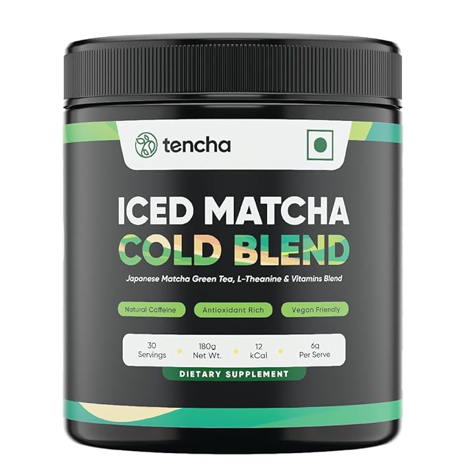 Tencha Iced Matcha Energy Drink Energy Drink Powder for Focus - 180 gms