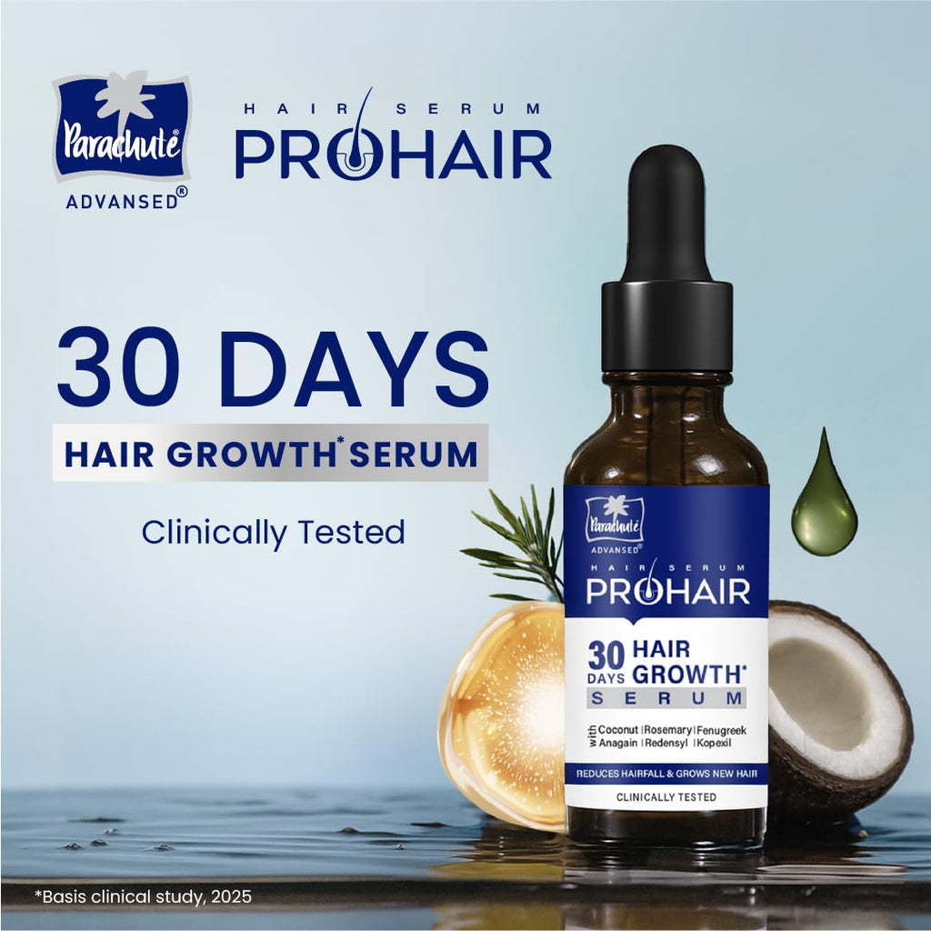 Parachute Advansed Pro Hair Growth Serum for Scalp | With Redensyl, Rosemary, Anagain, Kopexil | Anti Hair fall | Grows New Hair | For Men & Women | 30ml