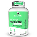NATURYZ Triple Strength Probiotic 50 Billion CFU with Pre-Probiotic 600mg | Chicory Root | 22 Nutrients for Gut Health | Supports Digestion, Constipation, Gas & Bloating | No Refrigeration | 60 Tablets