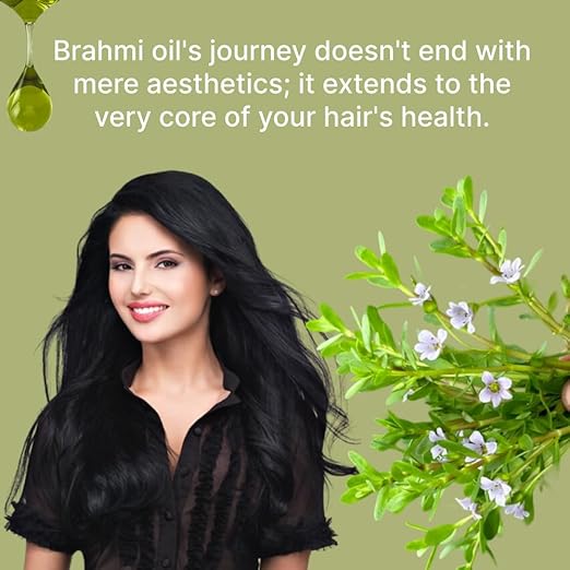 Vriksha Veda Brahmi Oil for Hair Growth Ayurvedic Hair Oil - 100 ml