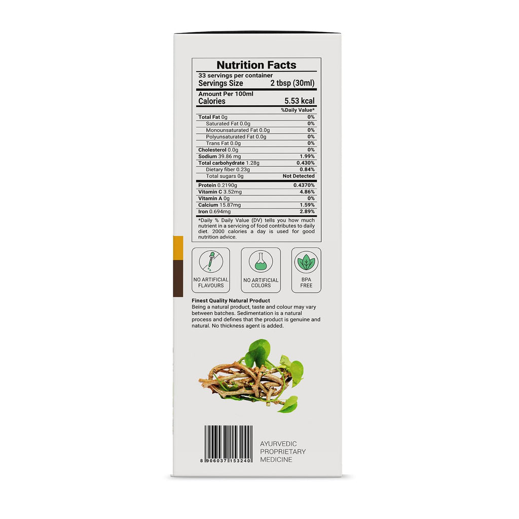 KRISHNA'S HERBAL & AYURVEDA Ayurvedic Detox Juice 1000 ml | Ayurvedic Detoxification | Perfect combination of giloy, karela, jamun & neem