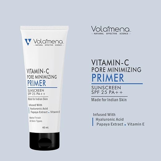 Volamena Pore minimizing Matte Primer sunscreen SPF 25 ++ For Women - 40 ml