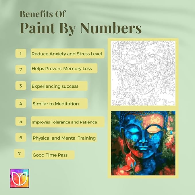 Tulip N Turtle Durga Diy Acrylic Paint by Number Kit for Adults Kids Beginner Number Painting Kit | Wall Decoration