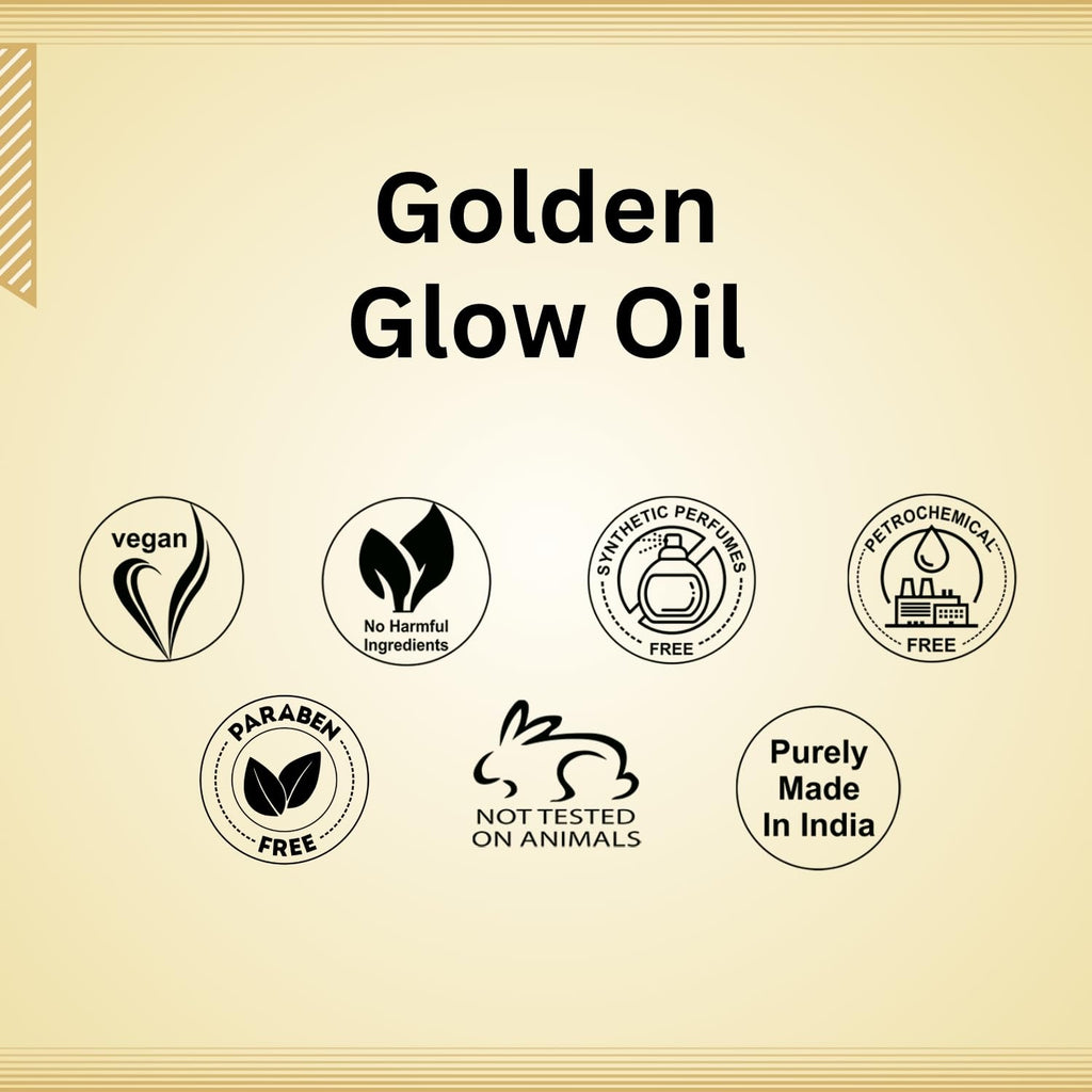 Aroma Treasures Golden Glow Facial Oil (50ml) – Turmeric & Calendula Anti-Pigmentation Blend for Youthful Radiance, 100% Natural | Deep Moisture, Dark Spot Reduction, Firmness & Glow Boost