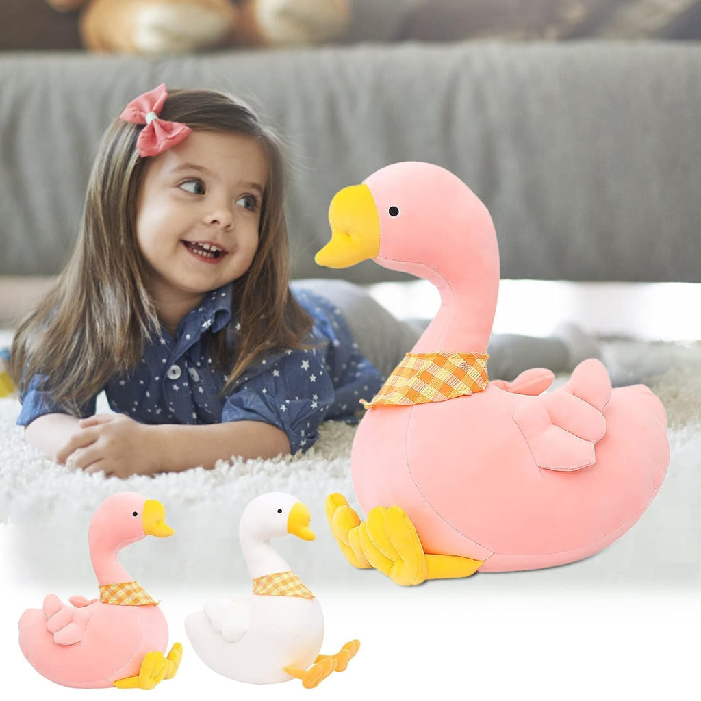 Tickles Cute Swan Soft Stuffed Plush Animal Toy for Kids Color Pink