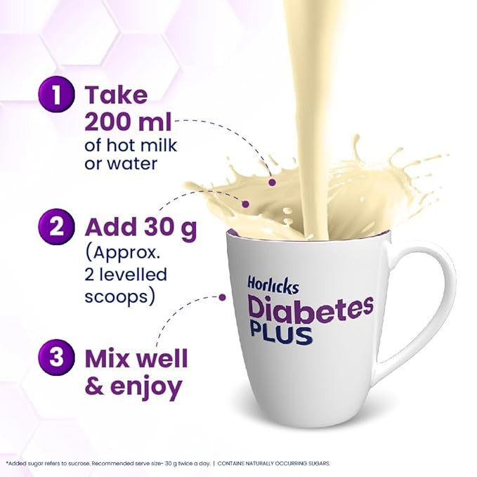 Horlicks Diabetes Plus Vanilla Balanced Nutrition Drink - 400 gms