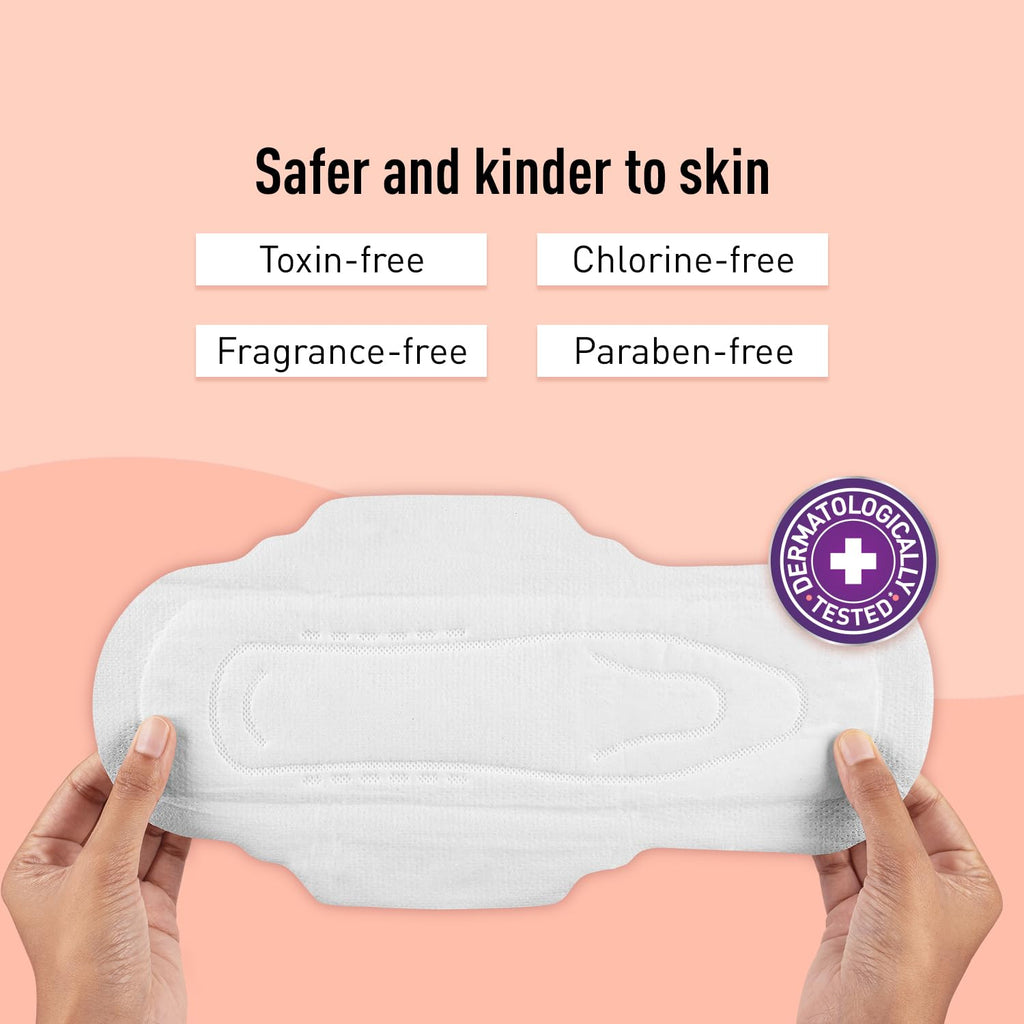 Sirona Max Sanitary Pads for Women | XL Plus (Pack of 10 Pads) | 100% Rash Free & Toxic-Free | Organic Cotton Sanitary Pad | Up to 0% Leakage, Comfortable & High Absorbency
