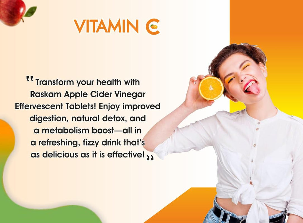 Vitamin C + Zinc, Fizz 15 Effervescent Tablets, Orange Flavour | 500mg (Pack of 1) | Supports Acne Free Skin for Women & Men | Rich in Antioxidants | Boosts Energy & Immunity