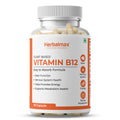 Herbalmax Plant-Based Vitamin B-12 2.2mcg â€“ 60 Veg Capsules | Boost Energy & Metabolism, Supports Healthy Nervous System, Brain Function, Mental Clarity & Focus for Men & Women
