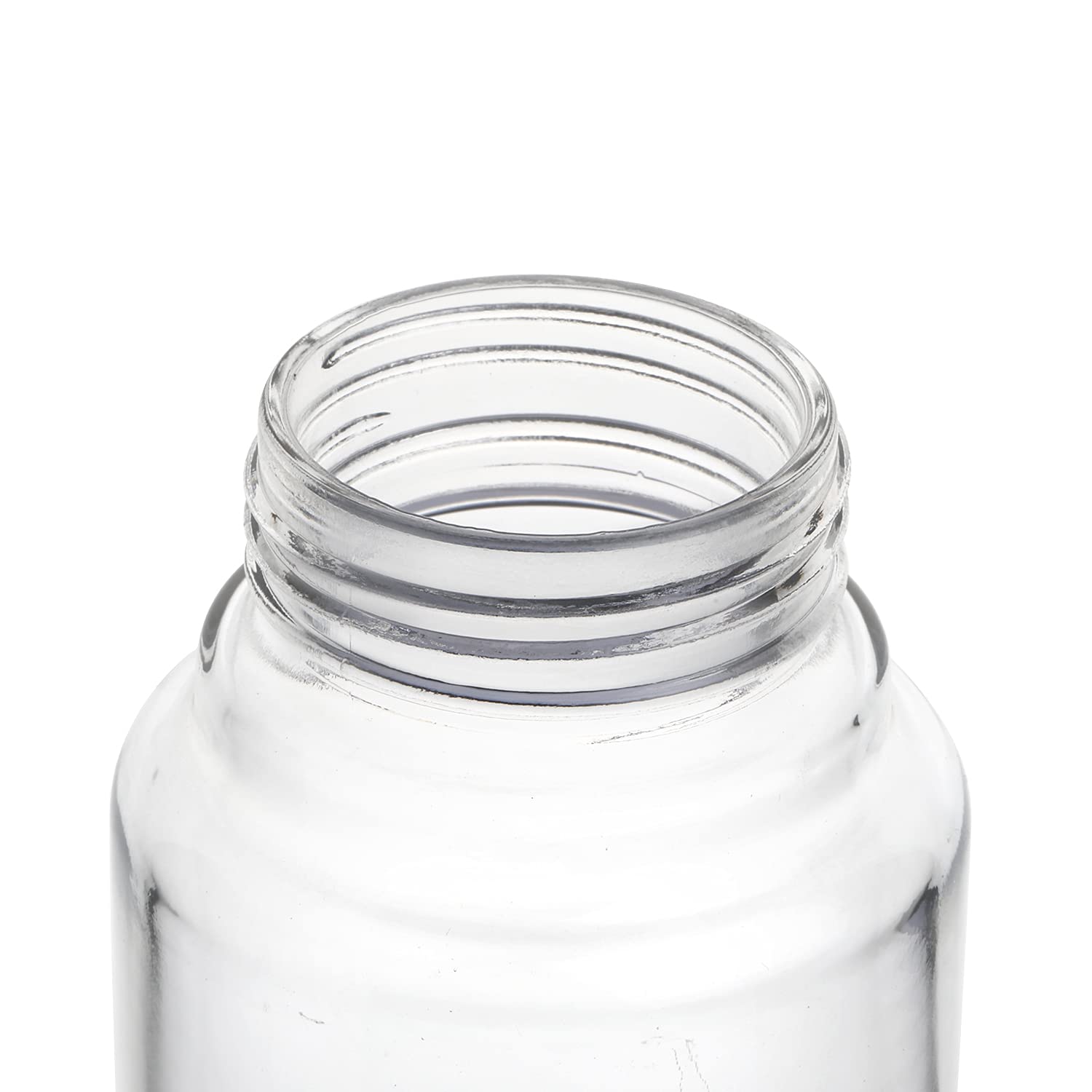Cello H2O Glass Fridge Water Bottle with Plastic Cap | 920 ml | Set of 3 | Black