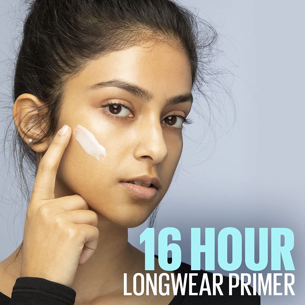Maybelline New York Primer, Oils Absorbing, Moisturises and Smooths Skin, Long-lasting, Fit Me Matte + Poreless Finish, 30ml