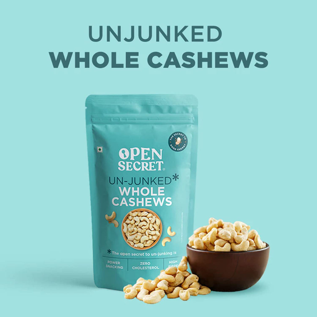 Open Secret Premium Cashew | 450g | Whole Cashew Nuts, Dry Fruits, Kaju, Cashew 450gm, Healthy Snacks, Cashews, Nutritious & Delicious, Healthy Dry Fruits, Gluten Free (Pack of 1)