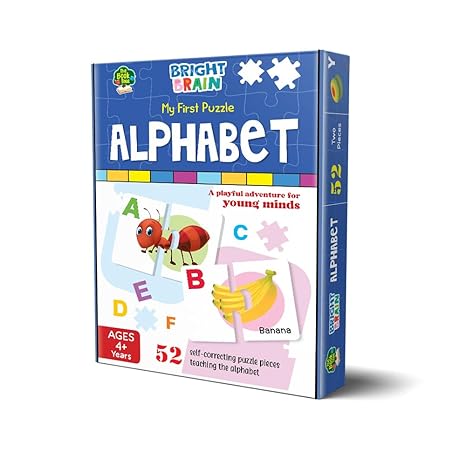The Book Tree Alphabet Puzzle - 52 Piece Jigsaw Puzzle for Preschoolers ABC and Letters