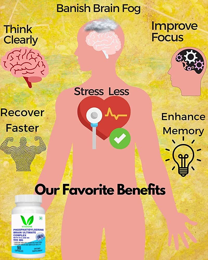 VitaruheÂ® Phosphatidylserine Brain Ultimate Complex 500 Mg Per Serving 90 Vegetarian Caps (Verified For Active Components)