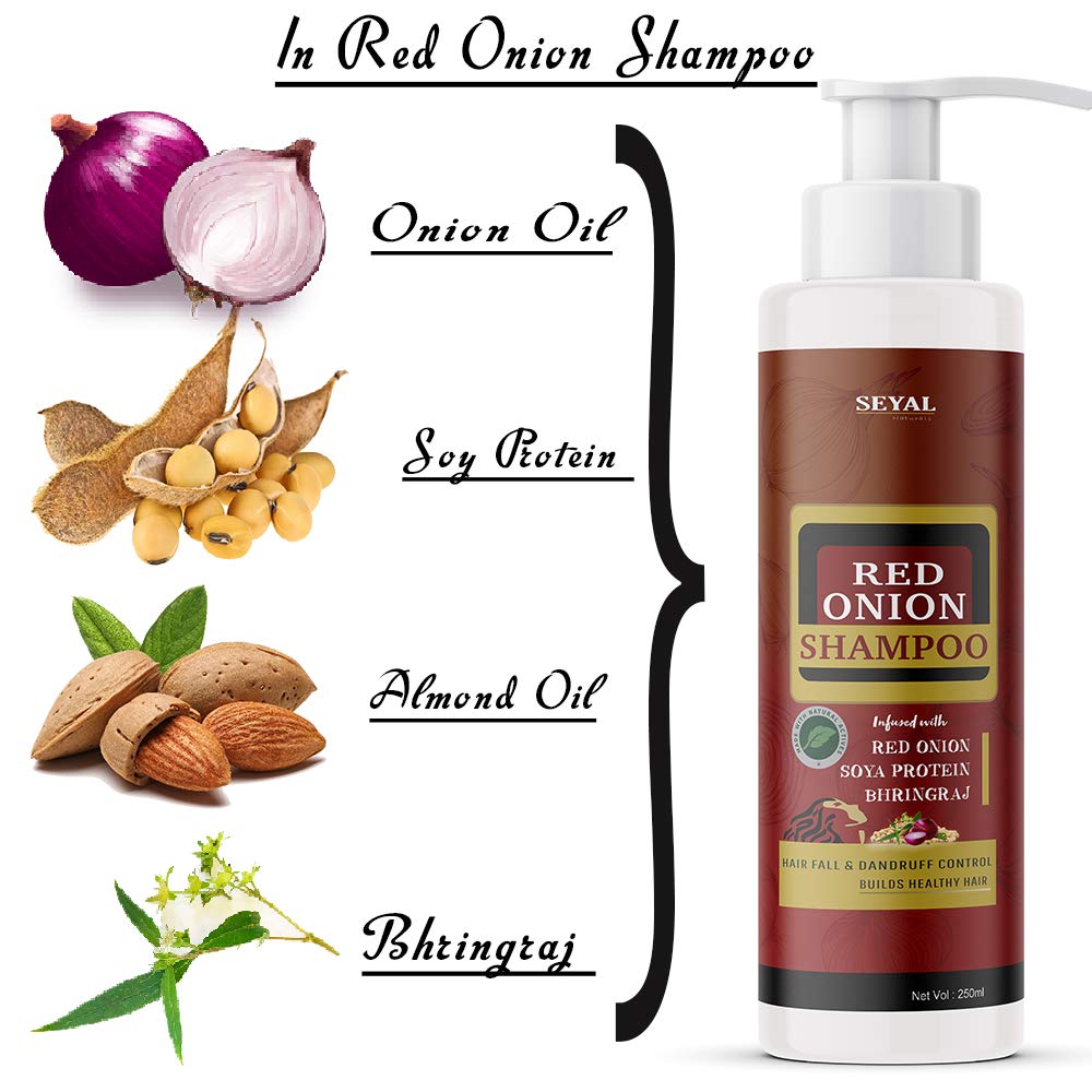 Seyal Red Onion Shampoo - 250 ml