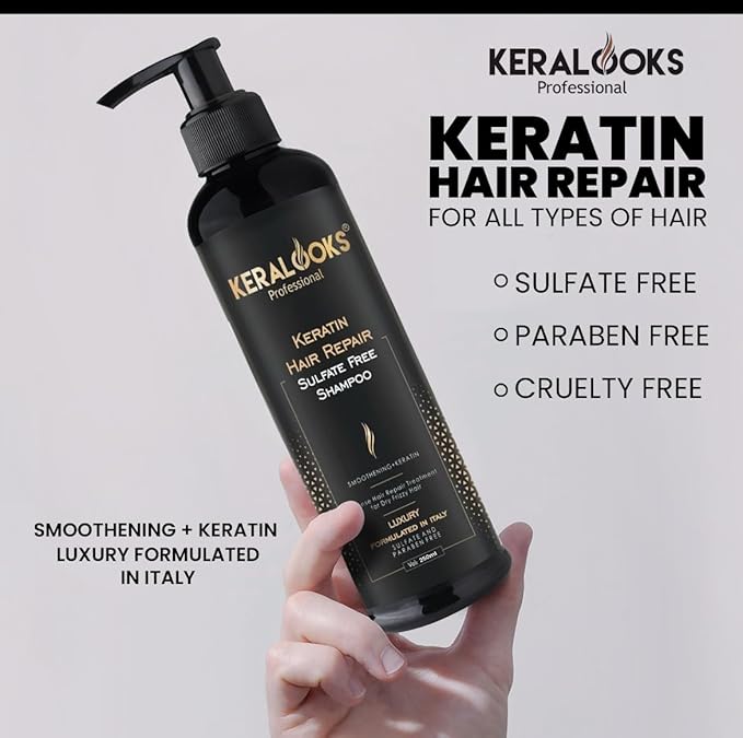 keralooks Hair Repair Shampoo for Dry and Frizzy Hair