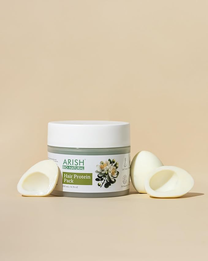 Arish Bio-natural Hair Protein Pack for Healthy Hair – Vegetarian Formula for Women - 200 Ml