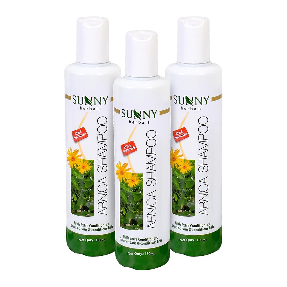 Sunny Herbals New & Improved pH Balanced Arnica Shampoo - 150 ml (Pack of 3)
