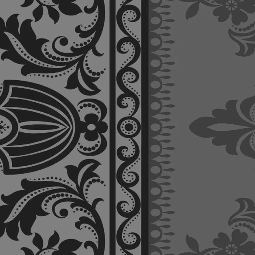 Dreamscape Cotton King Fitted Floral Bedsheet With 2 Pillow Covers Graphite Splendour