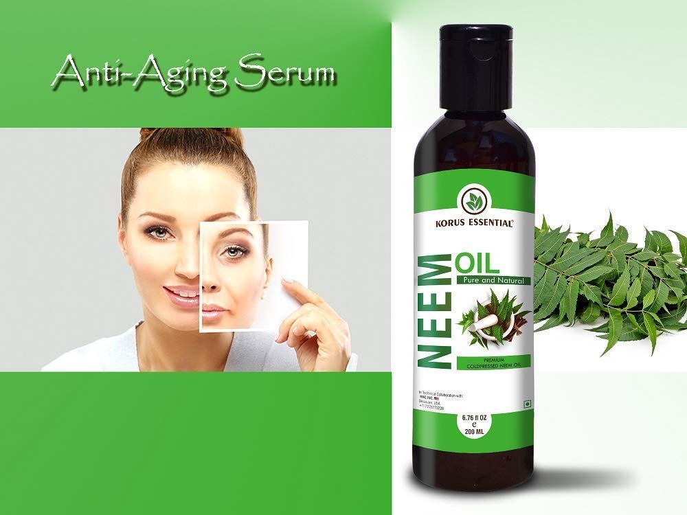 Korus Essential Pure Natural Cold Pressed Neem Oil - 200 ml
