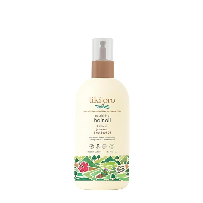 Tikitoro Teens Conditioning Shampoo Vegan with Hibiscus Rice Protein - 300 ml