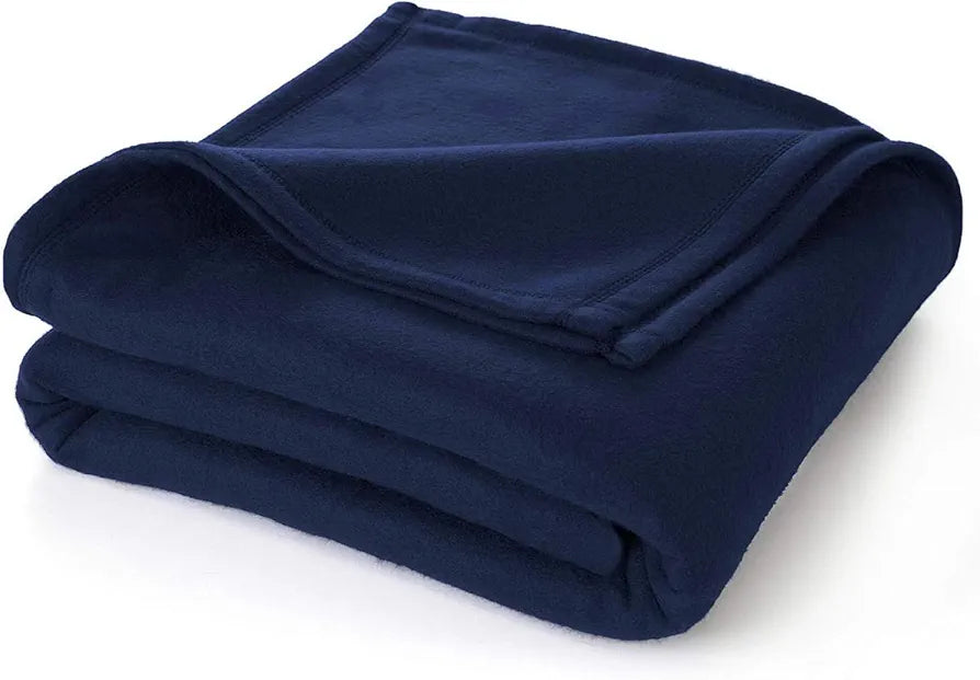 Starnstyle Polar Fleece Blanket Warm & Cozy - Premium Fleece Blanket Blanket for Single Bed, Sofa, Camping Travel and Cold Nights Lightweight Blanket Blue