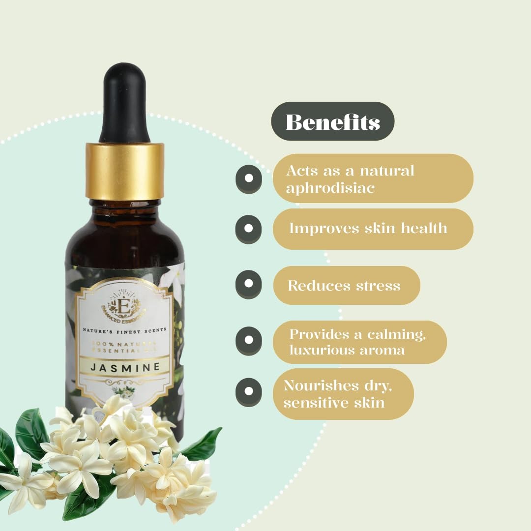 Enhanced Essentials Luxurious JASMINE Essential Oil - 30 ml