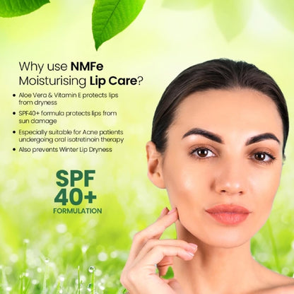 NMFe Moisturising Lip Care 10 Gm SPF 40+ For Dry And Chapped Lips - 10 gms