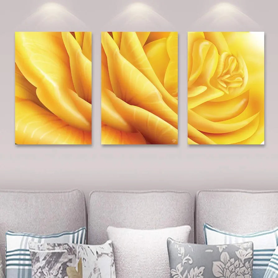 Rangoli MDF 3 Pcs Wall Poster 12x18 Inch Decorative Wall Art P-4 Design-21