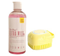 Pet Needs Bio Clean Extra Mild Dog Shampoo With Soft Silicone Shampoo Dispenser Brush | Moisturising and Gentle on Skin | 500 Ml