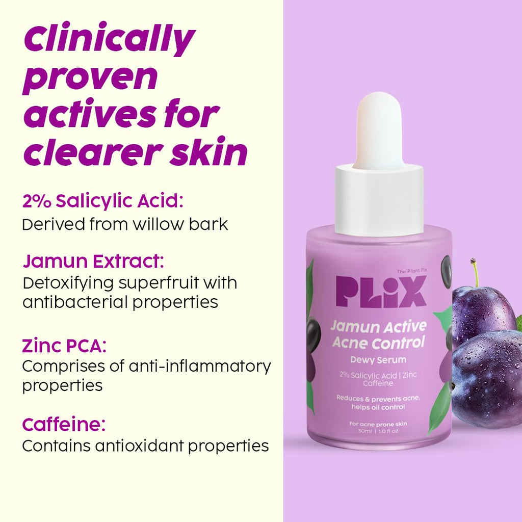 PLIX  Jamun Cleanser-100ml, Body Wash-236ml and Serum-30ml Combo