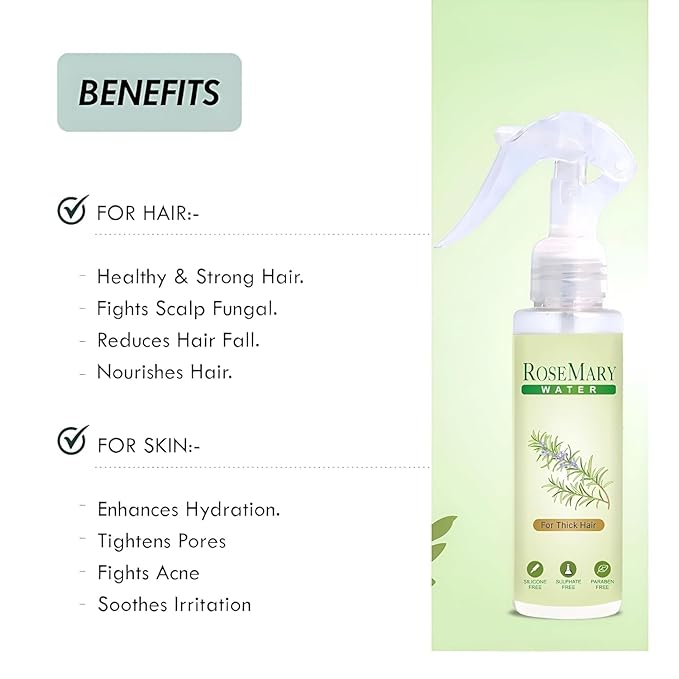 Alps Organic Rosemary Water Spray - 100 ml (Pack of 2)