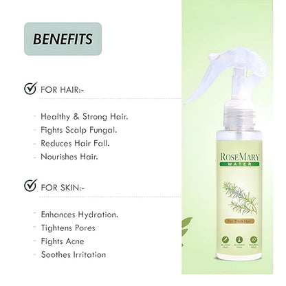 Alps Organic Rosemary Water Spray - 100 ml (Pack of 2)