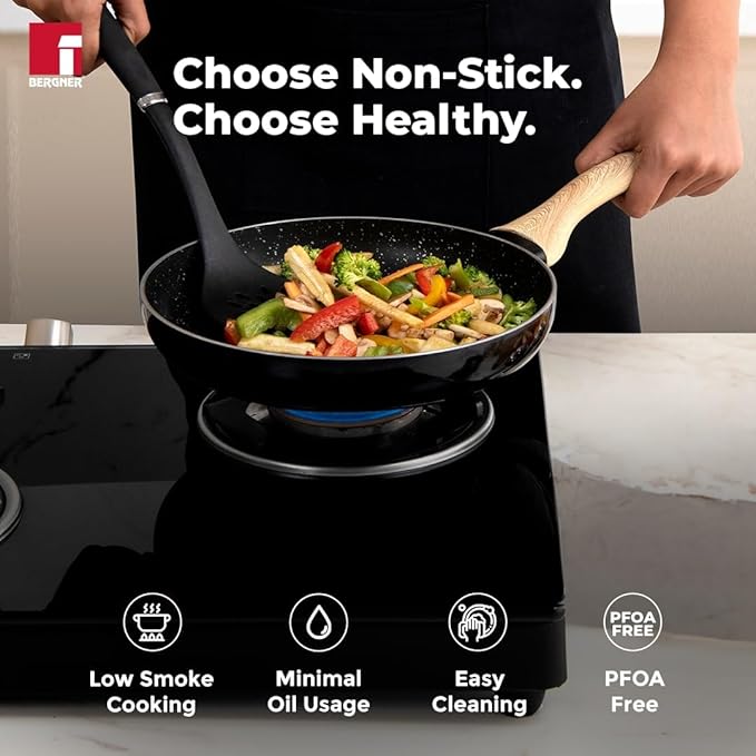 Bergner Bellini Aura NonStick 24 cm Rivetless Fry Pan