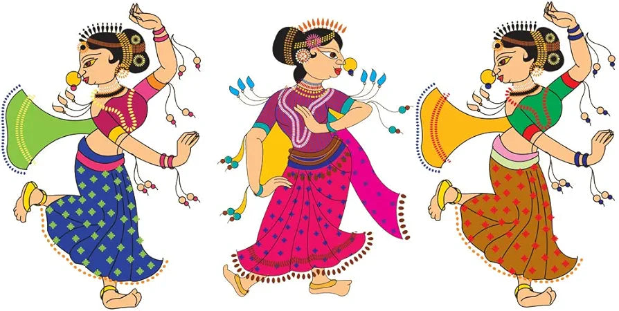 Rangoli Vinyl Wall Sticker Self-Adhesive Wall Decor Parent 2 Design-15