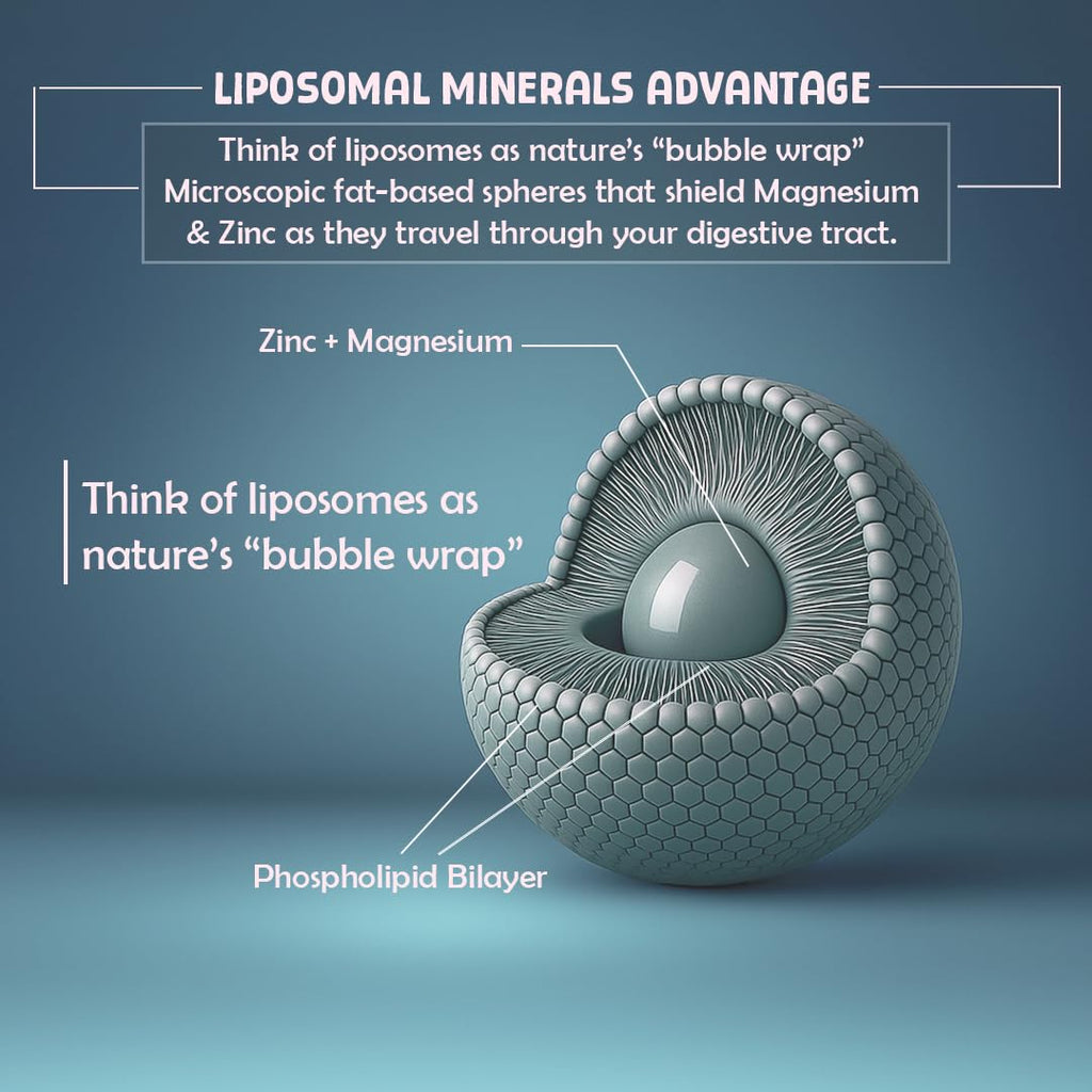 BeastLife Liposomal ZMA | Zinc Magnesium Aspartate Capsules | Ultra Absorption | Muscle Repair, Sleep Quality, Stress & Mood Balance | Metabolic & Immune Support | 60 Capsules