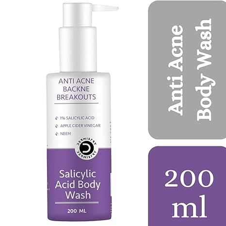 Dermistry Salicylic Acid Anti Acne Body Shower Gel Wash - 200 ml