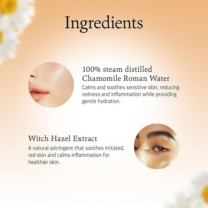 Indulgeo Essentials Camomile Roman Witch Hazel Facial Toner - 60 ml