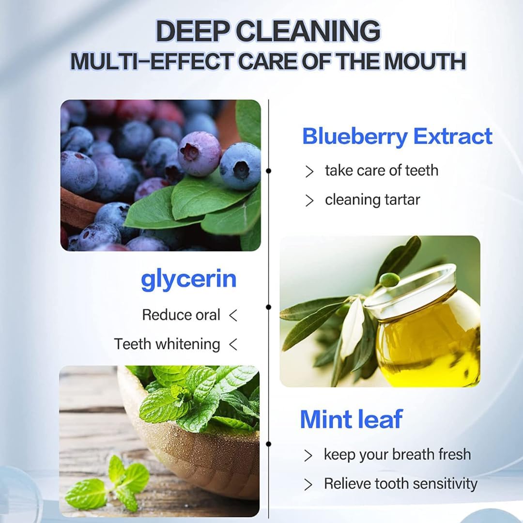 Smartdrops Teeth Whitening Mousse Foam Toothpaste Cleaning Gums Freshen Breath 60ml