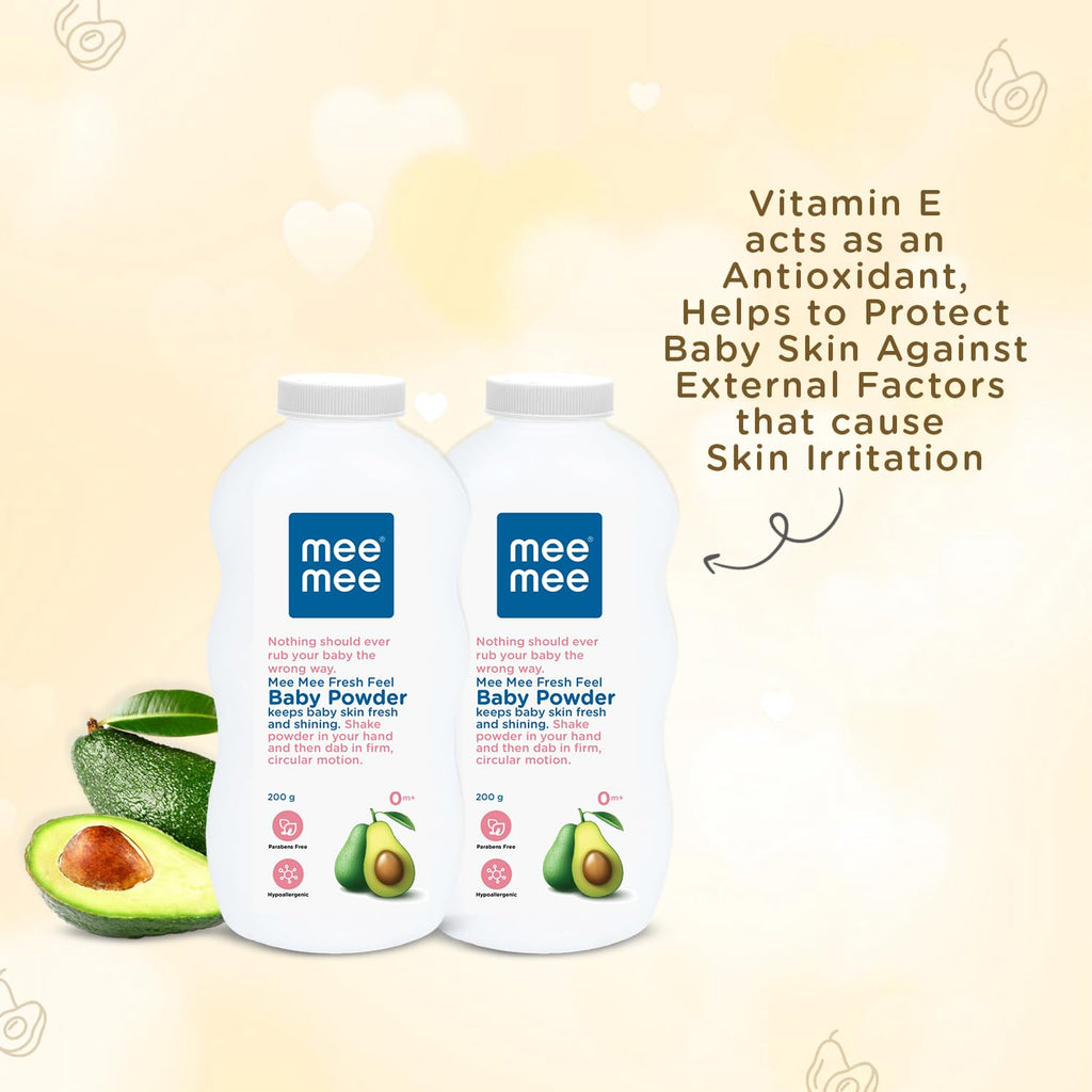 Mee Mee Baby Talcum Powder - 400 gms (Pack of 2)