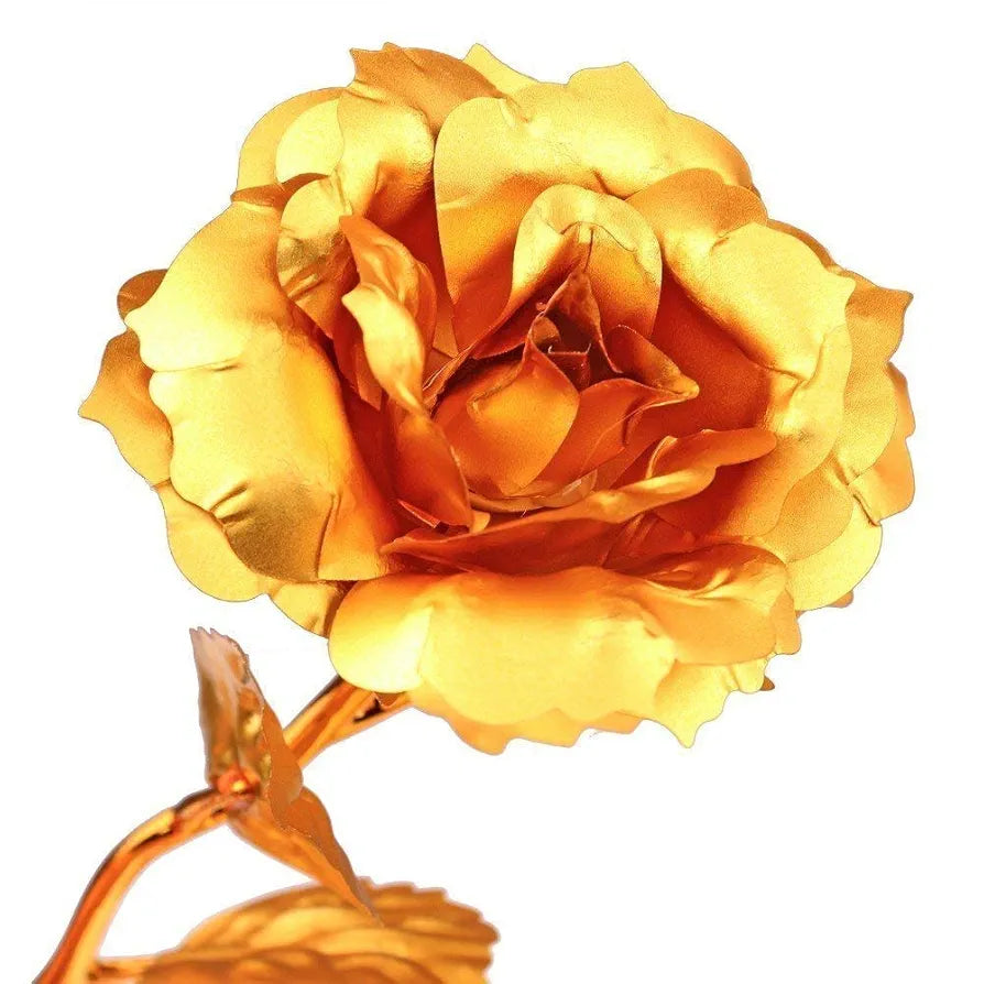 22K Gold Rose 25 Cm with Red Velvet Box Gold