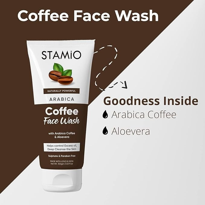Stamio Arabica Coffee Face Wash - 100 gms
