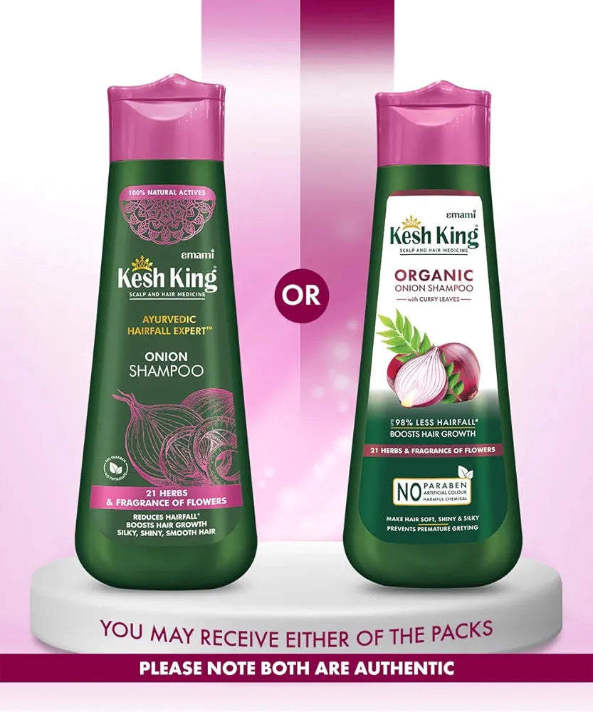 Kesh King Ayurvedic Onion Shampoo Reduces Hairfall & Boost Hair Growth