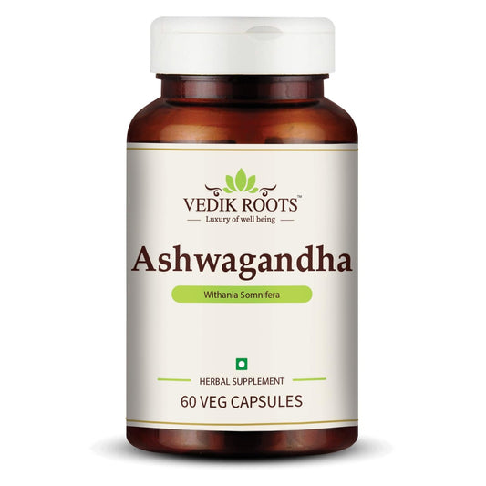 Ashwagandha KSM-66 Capsules-450mg | Lab Tested | Ashvagandha Tablet For Stress, Sleep Management & Anxiety Relief | Rejuvenates Mind & Body | 60 Veg aswagandha Capsules