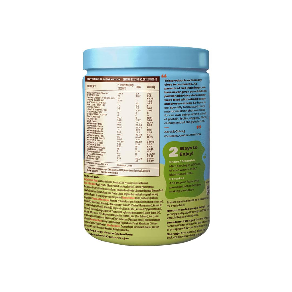 Origin Nutrition Go-Go Fuel Protein - 400 gms