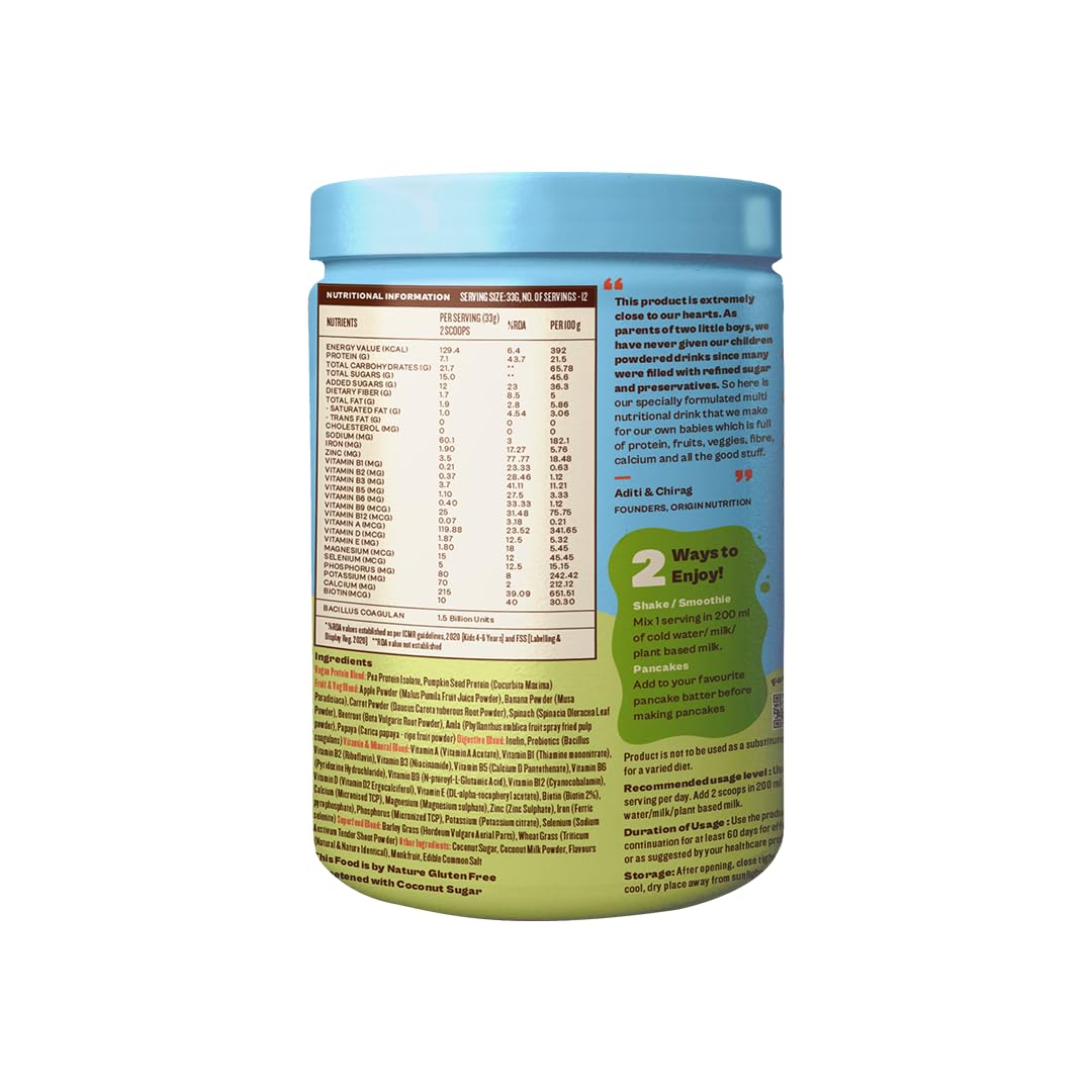 Origin Nutrition Go-Go Fuel Protein - 400 gms