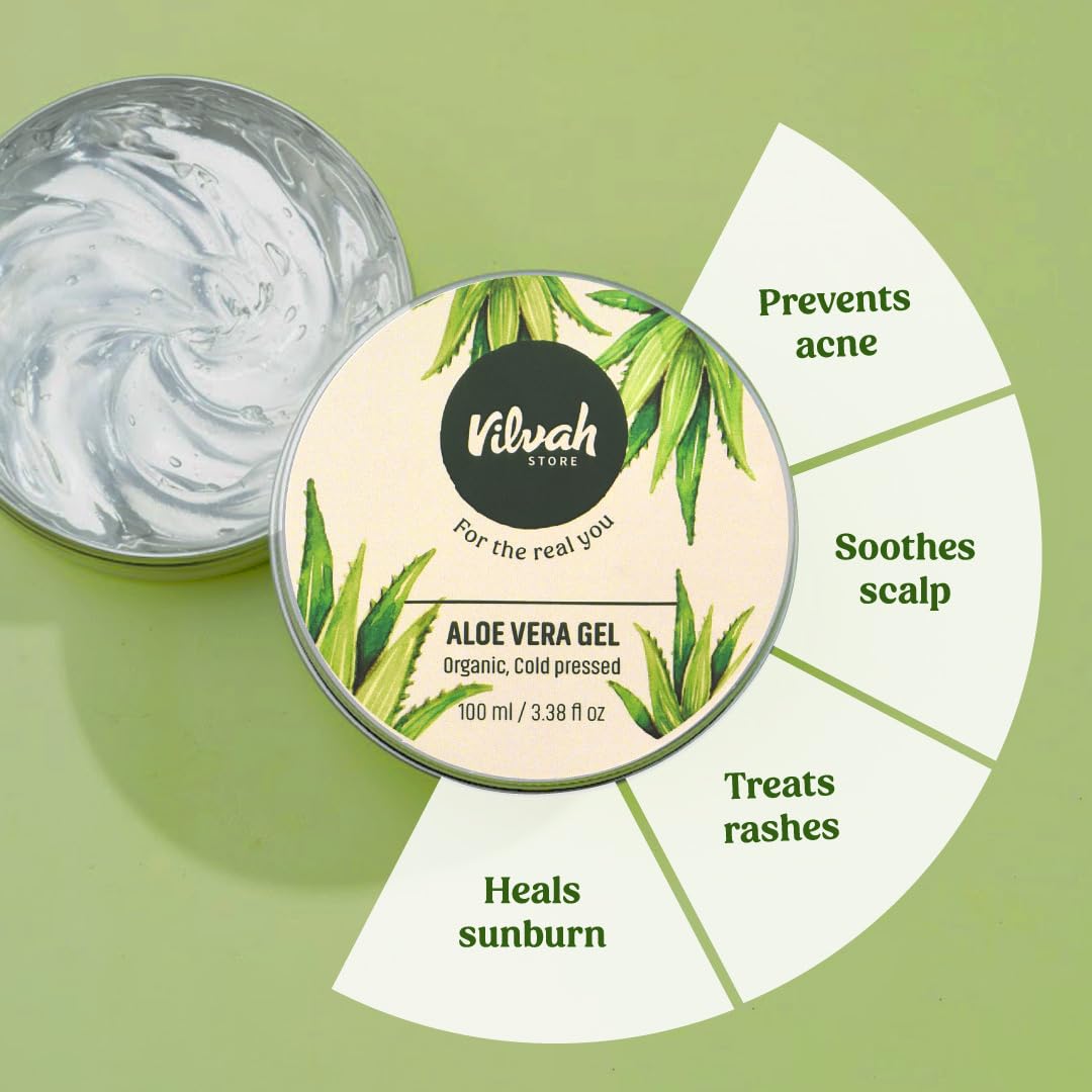 Vilvah Store Aloe Vera Gel - 100 ml