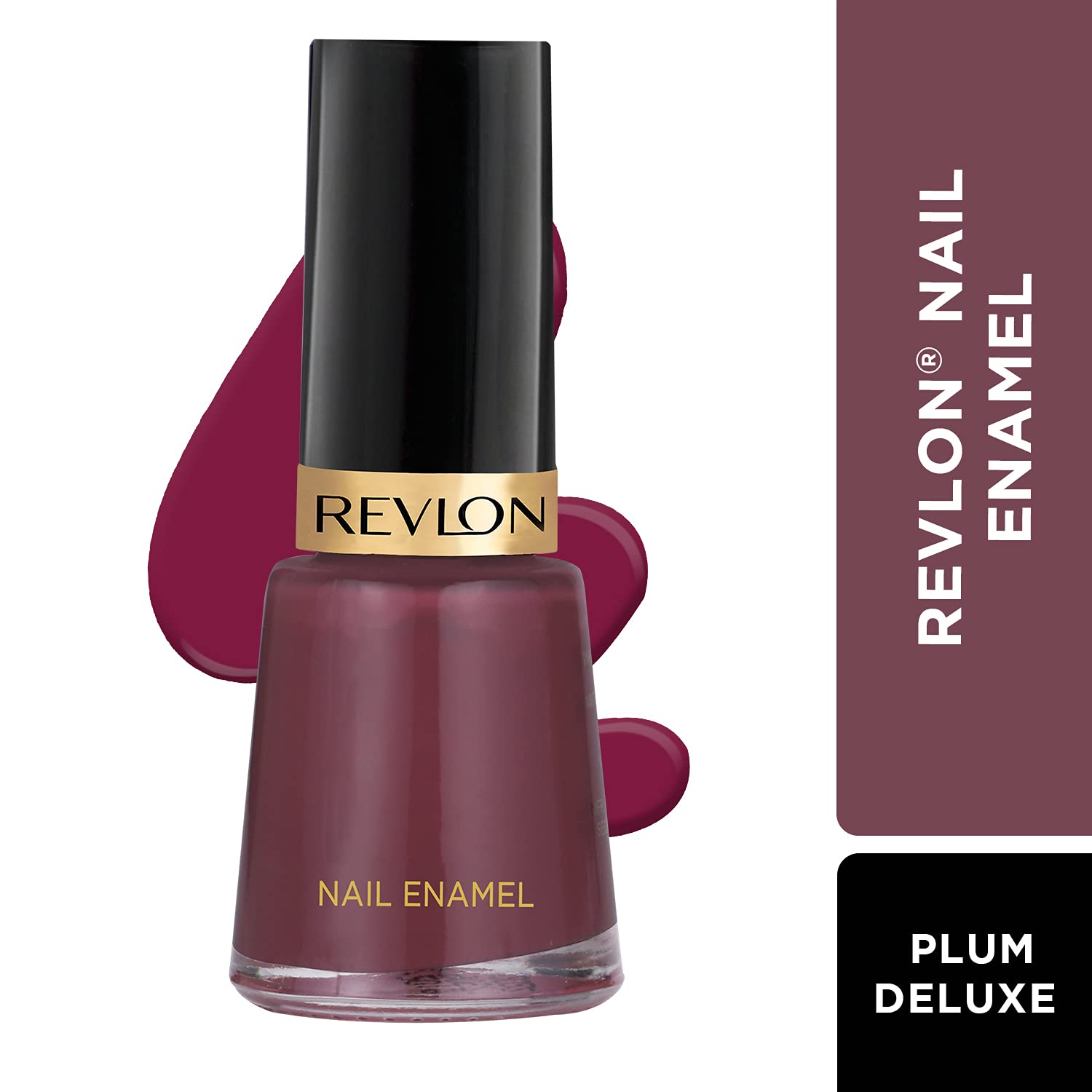 REVLON Matte Finish Nail Enamel, Plum Deluxe, 8ml